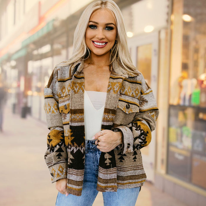 Women’s Fray Edge Shacket 4, X-Large