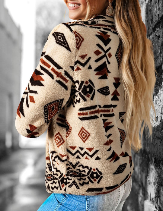 Fleece Buttoned Pullover 1, XL