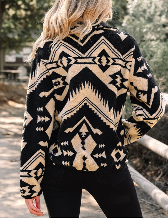 Fleece Buttoned Pullover 2, XL