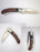 Wood Lock back Knife