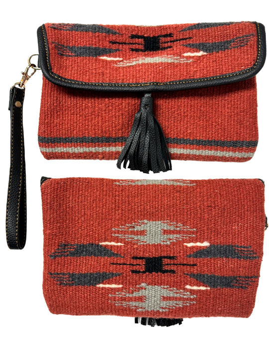 Wool Wristlet Purse - E1