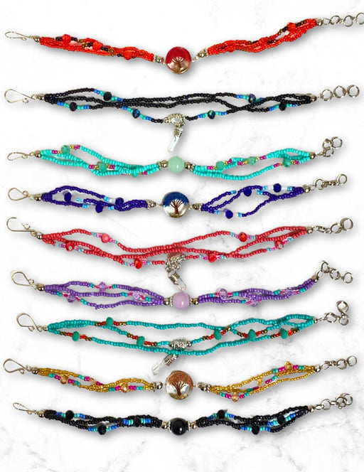 12 Pack Handcrafted Assorted Beaded Bracelets! Only $ 4.00 ea!