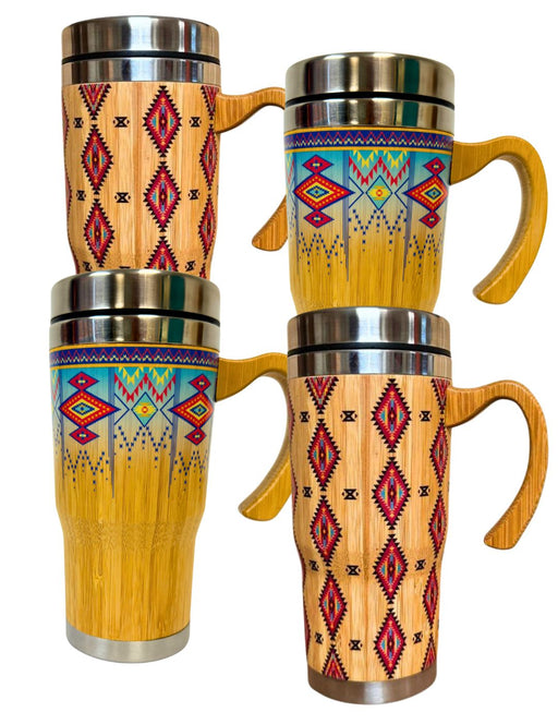 <FONT COLOR="RED">JUST IN!</FONT> 4 PACK Bamboo Travel Mugs ! $11.00 ea.