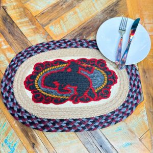 Braided Jute Table Mats, Design #2