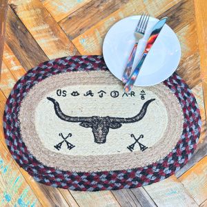 Braided Jute Table Mats, Design #23