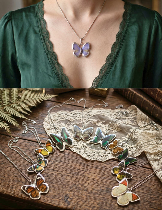 Real Butterfly Necklace