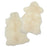 <b>Pack of 2</b> All-White Silky Hair On Lamb Skins, Only $60 each!