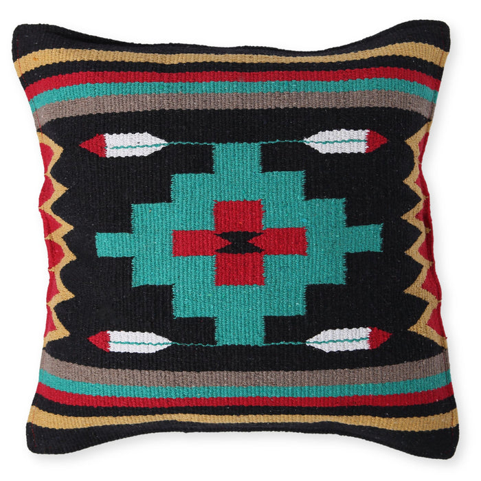 Handwoven Cotton Azteca Pillow Cover, Design #1