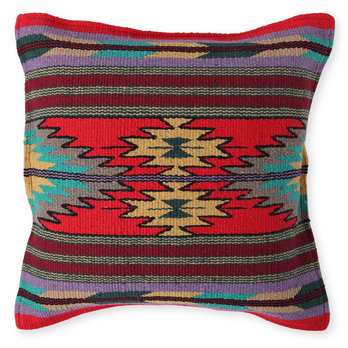 Handwoven Cotton Azteca Pillow Cover, Design #2