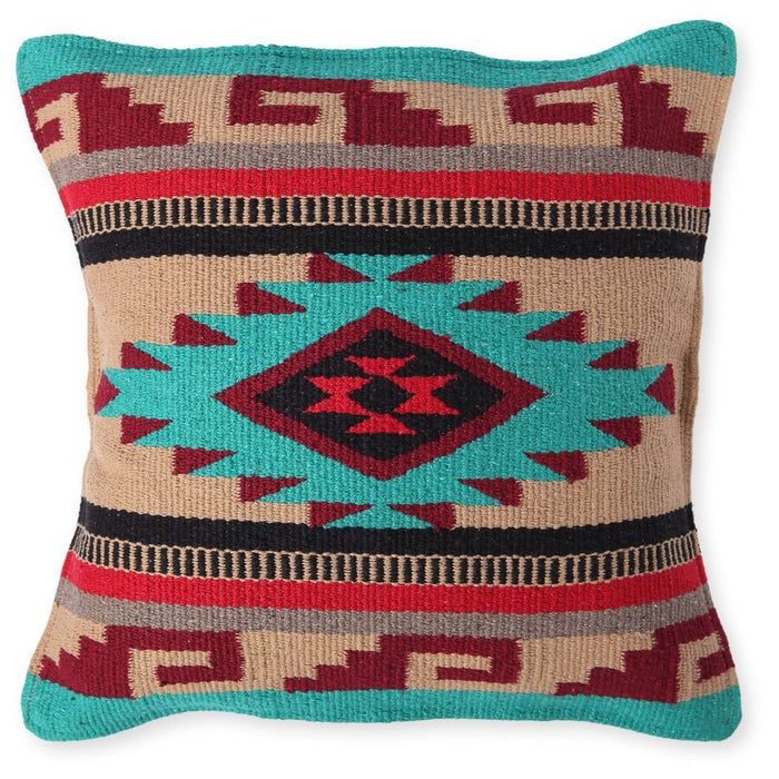 Handwoven Cotton Azteca Pillow Cover, Design #5