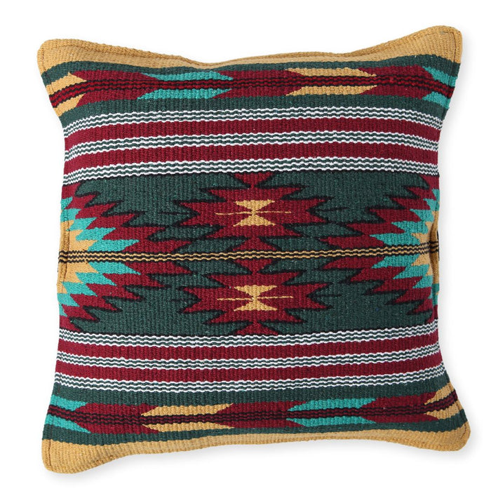 Handwoven Cotton Azteca Pillow Cover, Design #9