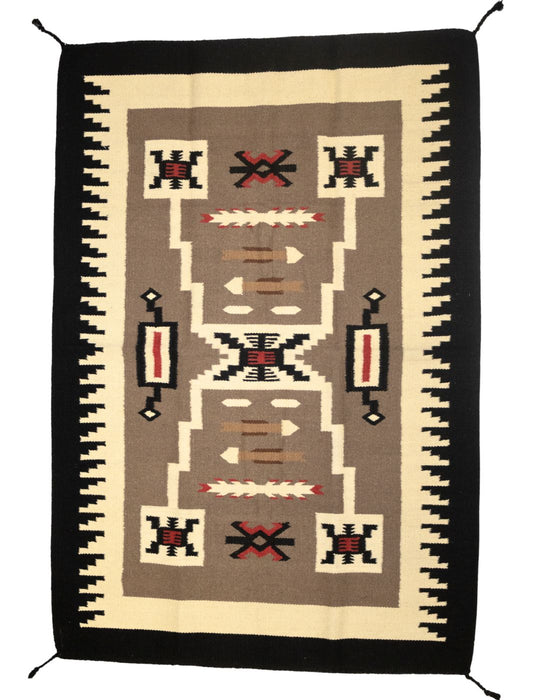 4'x6' Southwest Pattern Wool Rug 403