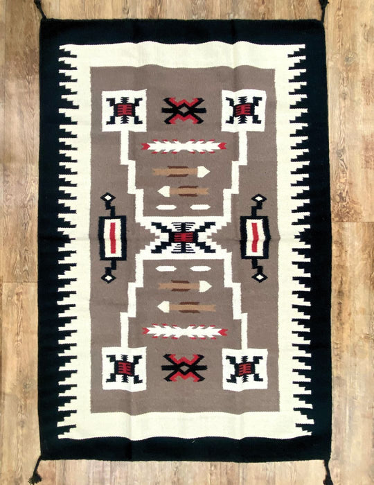 4'x6' Southwest Pattern Wool Rug 403