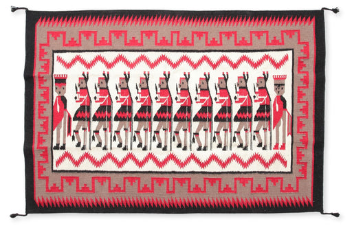 4' x 6' Wool Fox Dancer Tapestry