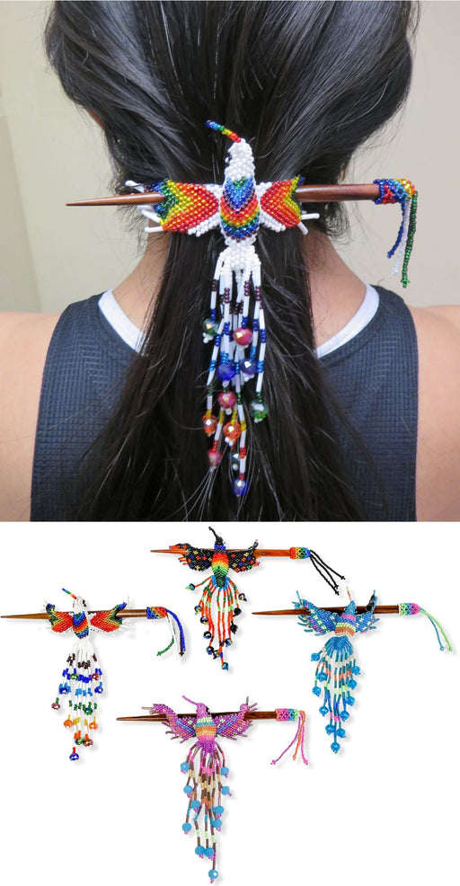 12 PACK Beaded Hummingbird Hair Barrettes! Only $10.50 ea!