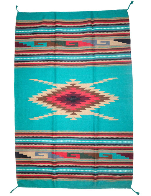 4'x6' Southwest Pattern Wool Rug 110A