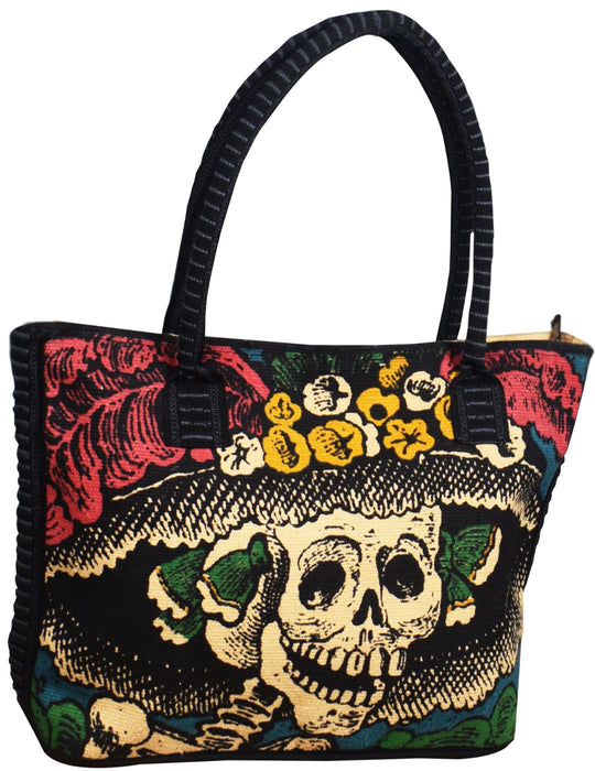 Cotton Stencil Purse-Day of the Dead Design 150