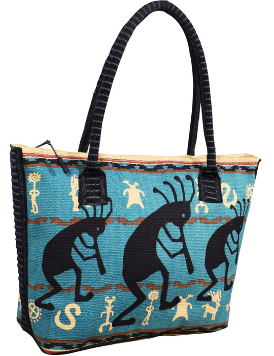 Cotton Stencil Purse- Kokopelli