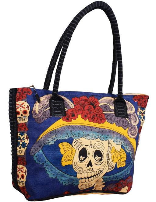 Cotton Stencil Purse-Day of the Dead Design #205