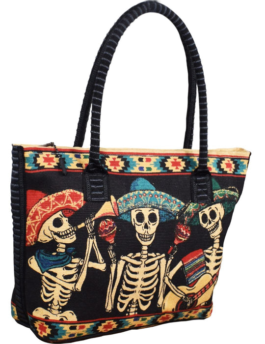 Cotton Stencil Purse-Day of the Dead Design #206