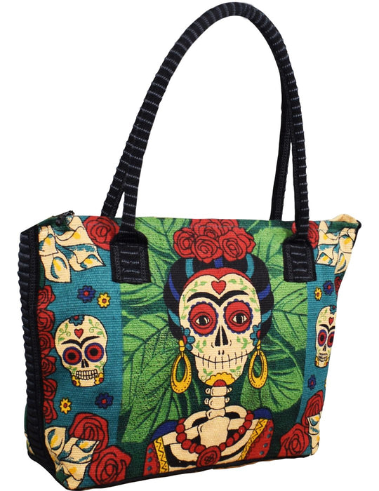 Cotton Stencil Purse-Day of the Dead Design #208