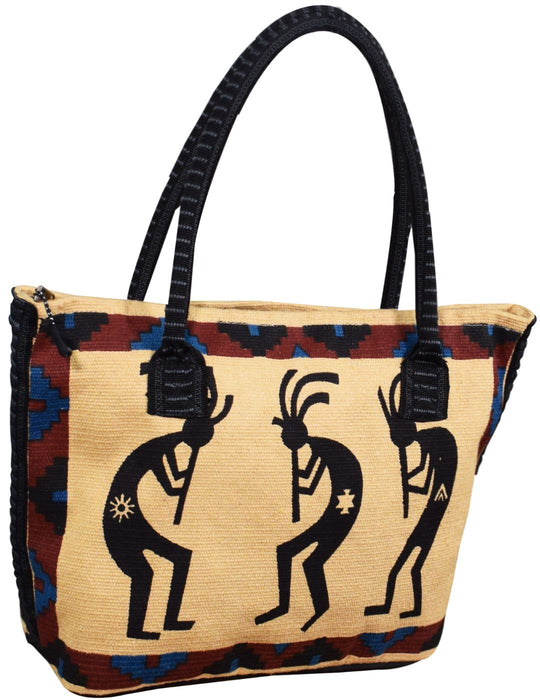 Cotton Stencil Purse- Kokopelli