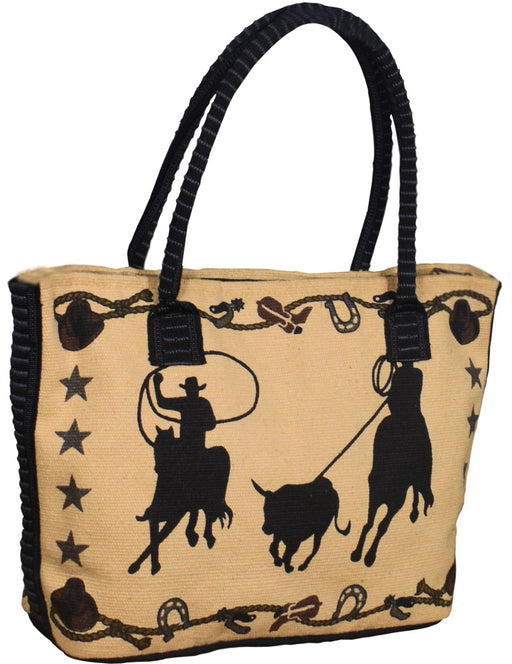 Cotton Stencil Purse- Team Roper