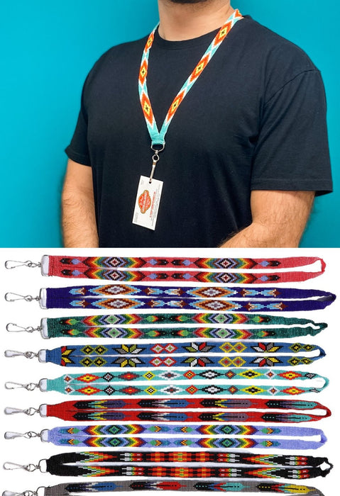 12 Pack Assorted Native Style Bead Lanyards!  Only $9.25 ea.!