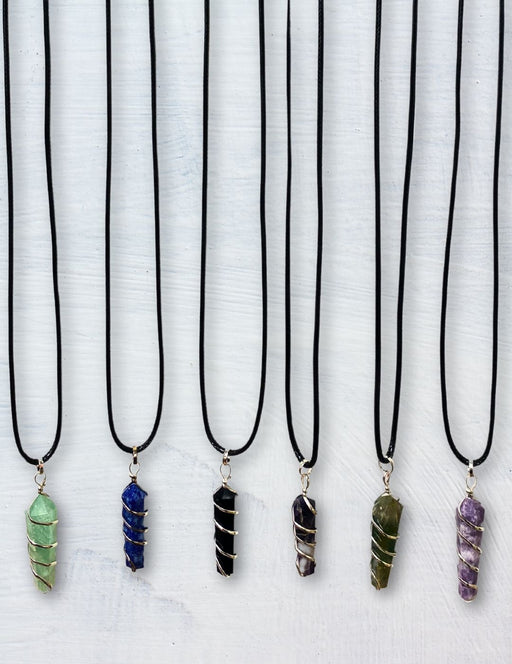 12 Pack Silver Plated Stone Necklace, Only $3.80 ea.!