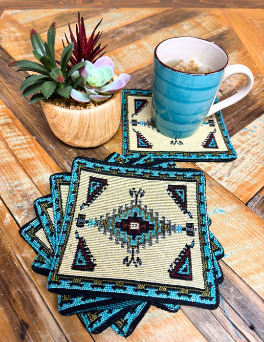 52 Pc Southwest Jacquard Table Set