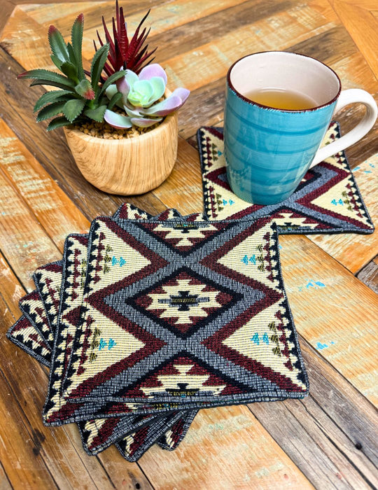 Southwest Jacquard Coasters, Design #3