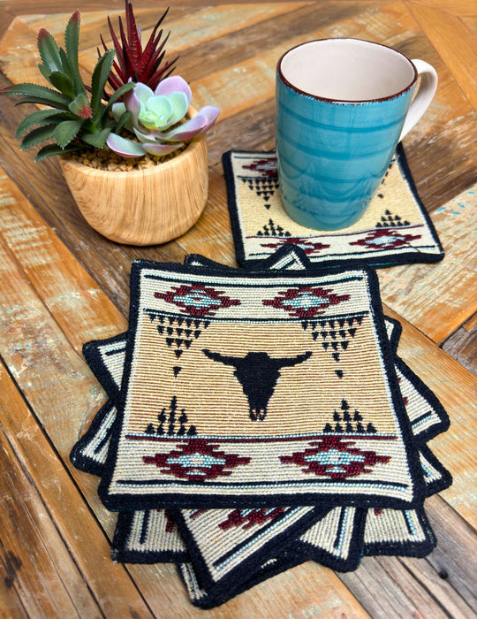 Southwest Jacquard Coasters, Design #7