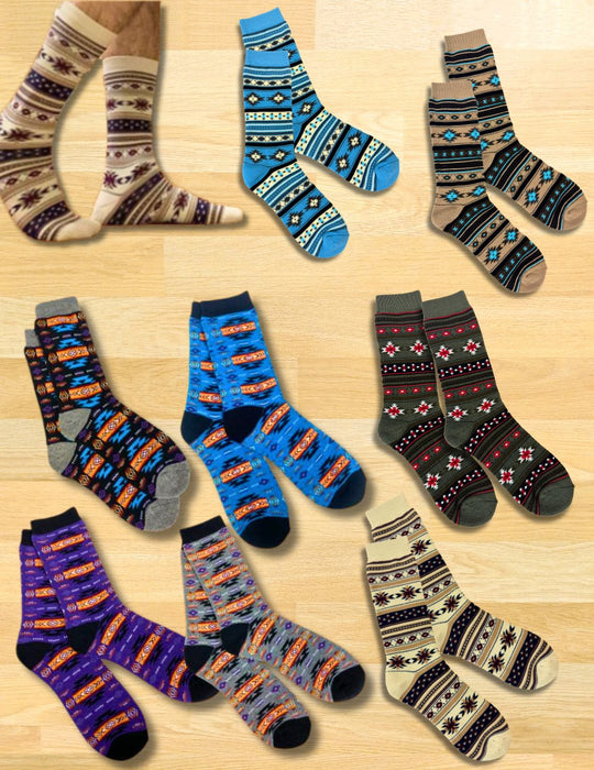 12 Pack Southwest Style Socks. Only $3.60 ea!!