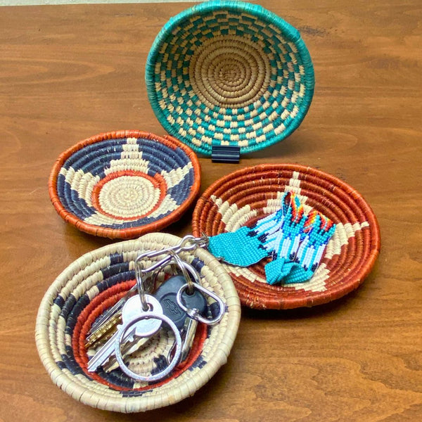 mini tobacco baskets for crafts Handmade Small Basket 16"x16"x3" Aged Linen-31843 These charming mini baskets are perfect for small storage Mini Tobacco Basket - Etsy