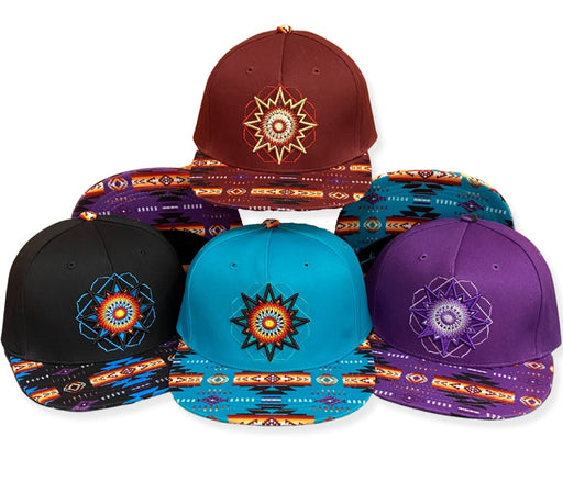 SouthWest Style Star Embroidered Snapback Hats.