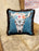 Velveteen Fringed Pillow Cover, Design #10