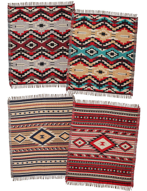 4 Pack Cotton Accent Throws Designs #12 & 13! Only $13.50 ea!