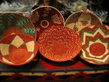 8 PIECE COLORFUL HANDMADE BASKETS! Only $18.00 ea.!
