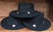 Genuine Suede XL Black Hat with Conchos