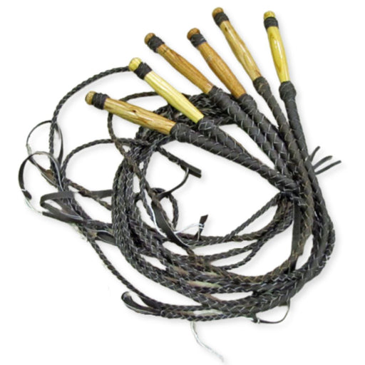 6 Pack Genuine Leather 8' Bull Whips! Only $14 ea.!