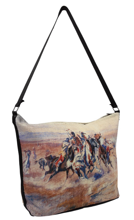 Digital Print Purse, Attack at the Red River Design from El Paso Saddleblanket
