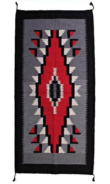 4'x6' Southwest Pattern Wool Rug 326B