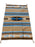 Handwoven Cantina Throw Rug 4' x 6' in camel, brown, and turquoise. Southwest design.