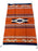 Handwoven Cantina Throw Rug 4' x 6' in rust, navy, and camel. Southwest design.