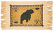 Cotton Stencil Table Mat in Wildlife Bear design