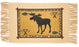 Cotton Stencil Table Mat in Wildlife Moose design