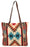 Handwoven wool Maya Modern Purse in classic zapotec-style design, cream and beige