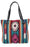 Handwoven wool Maya Modern Purse in classic zapotec-style design, teal and red