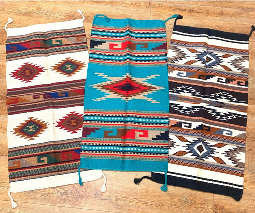 3 PACK- 20" x 40" Handwoven Wool Rugs! ONLY $20.75 ea!