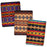 12 pack assortment of Fleece Lodge Blankets in one design and multiple colors.